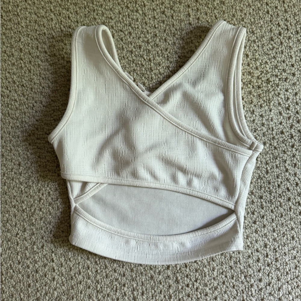 Roxy Cream Wrap Tank Top